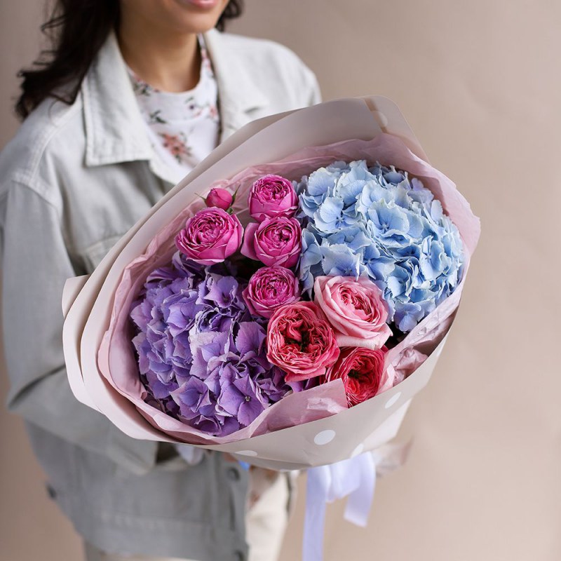 Букет с гортензией в Кишиневе